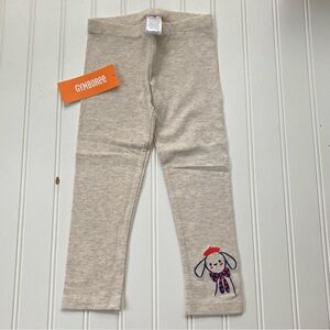NWT Gymboree leggings girls 2T heather tan gray Mod About Orange Parisian Puppy